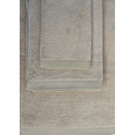 JUEGO TOALLAS BEIGE TOSTADO