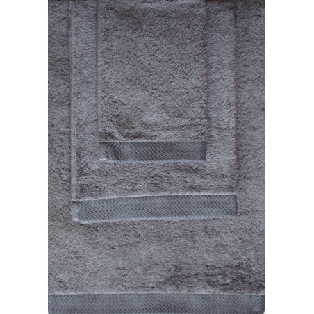 JUEGO TOALLAS GRIS OSCURO