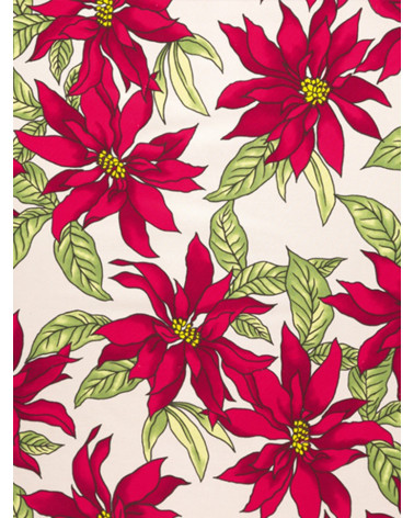 Mantel Estampado Flores rojas.