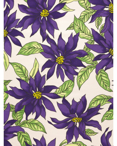 Mantel Estampado Flores lilas.
