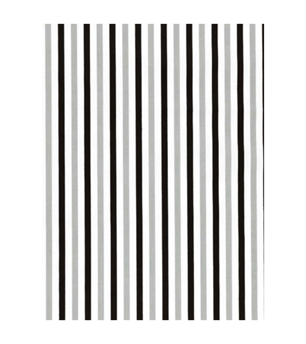 Mantel Estampado Rayas negro y gris.