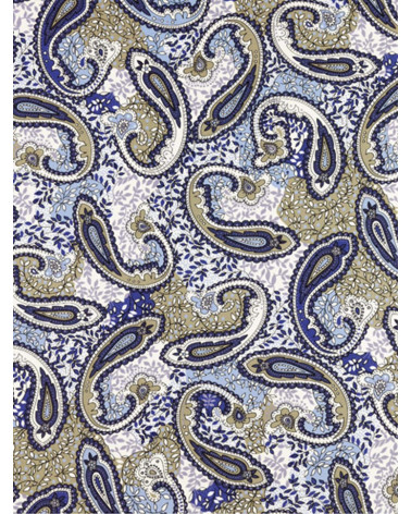 Mantel ANTIMANCHAS Kashmir azul.